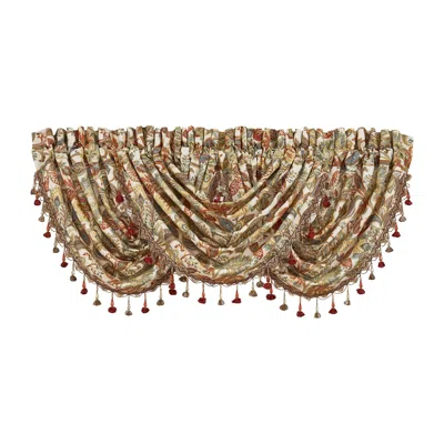 Ashley Five Queens Court August Window Waterfall Valance In Multi
