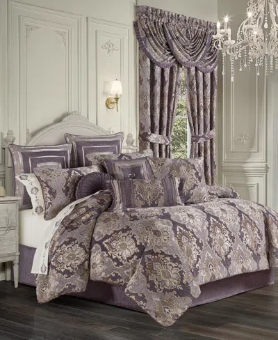Ashley Five Queens Court Dominique 4pc. Comforter Set In Lavender