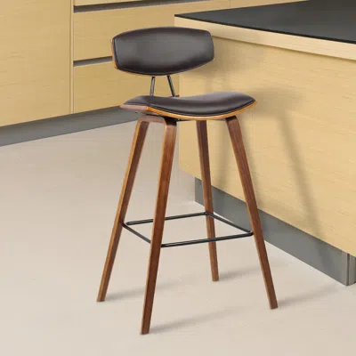 Ashley Fox Bar Stool In Brown