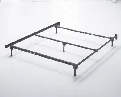 Ashley Frames And Rails Queen Bolt On Metal Bed Frame In Metallic
