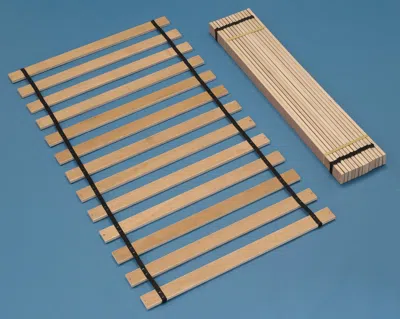 Ashley Frames And Rails Twin Wooden Roll Slats In Brown