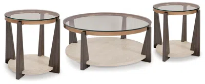 Ashley Frazwa Coffee Table With 2 End Tables In Multi
