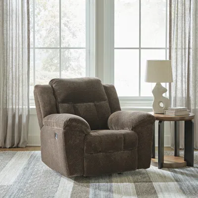 Ashley Frohn Manual Recliner In Chocolate