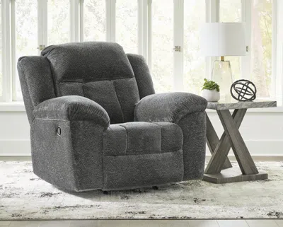 Ashley Frohn Manual Recliner In Graphite