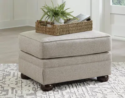 Ashley Gaelon Ottoman In Dune