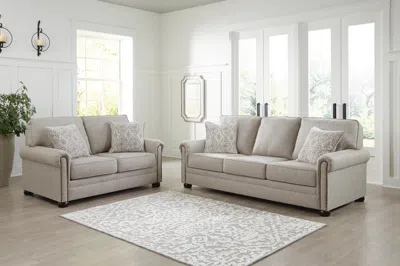 Ashley Gaelon Sofa And Loveseat In Dune