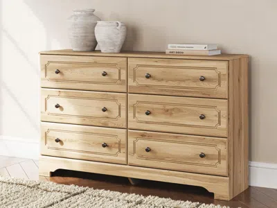 Ashley Galletyn Dresser In Warm Brown