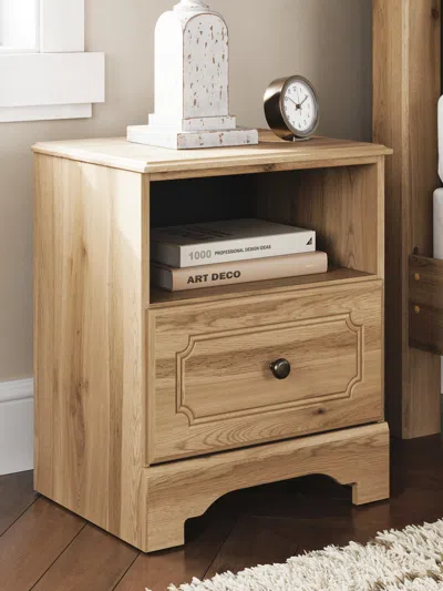 Ashley Galletyn Nightstand In Warm Brown