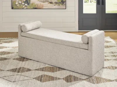Ashley Galliden 62" Dining Bench In Beige