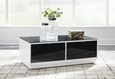 Ashley Gardoni Coffee Table In White/black