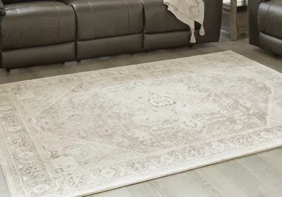 Ashley Gatwell 5' X 7' Rug In Ivory/gray/tan