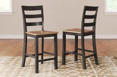 Ashley Gesthaven Counter Height Barstool In Natural/brown