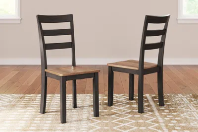 Ashley Gesthaven Dining Chair In Natural/brown