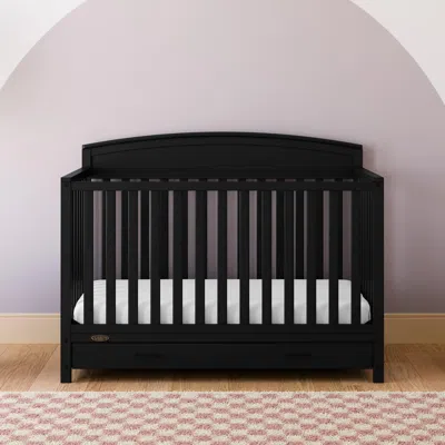 Ashley Graco Benton 5-in-1 Convertible Crib With Drawer In Black