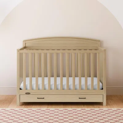 Ashley Graco Benton 5-in-1 Convertible Crib With Drawer In Driftwood