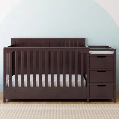 Ashley Graco Hadley 5-in-1 Convertible Crib And Changer In Espresso