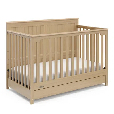 Ashley Graco Hadley 5-in-1 Convertible Crib With Storage Drawer In Driftwood