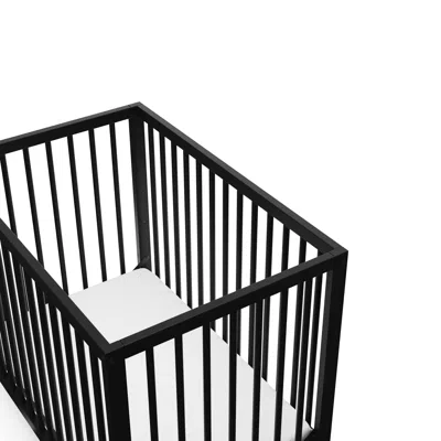 Ashley Graco Teddi 4-in-1 Convertible Mini Crib In Black