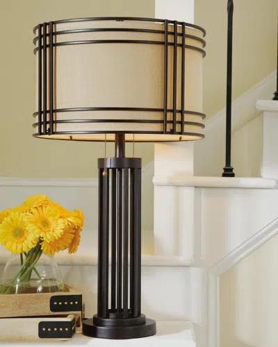 Ashley Hanswell Table Lamp In Dark Brown