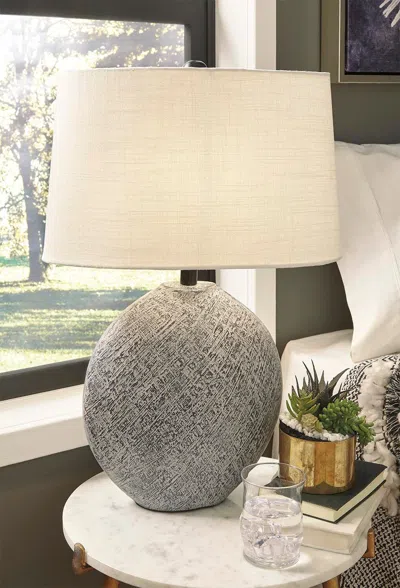 Ashley Harif Table Lamp In Beige