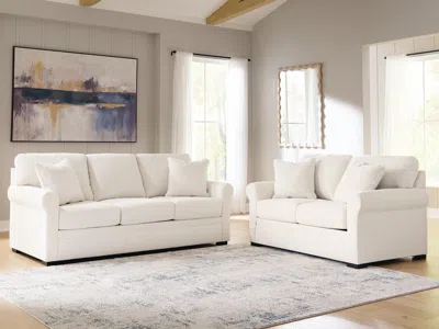Ashley Hartmoor Sofa And Loveseat In Pearl