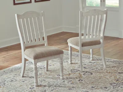 Ashley Havalance Upholstered Dining Chair In White