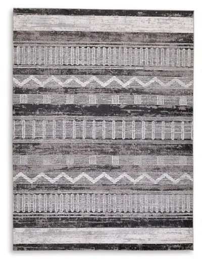 Ashley Henchester Washable 5' X 7' Rug In Multi
