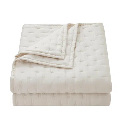 Ashley Hiend Accents Lyocell 3-piece Full/queen Quilt Set In Ivory