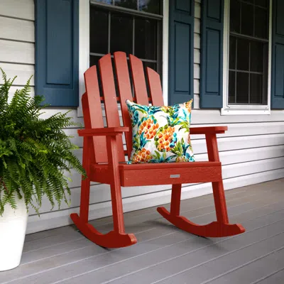Ashley Highwood Usa Classic Westport Garden Rocking Chair In Rustic Red