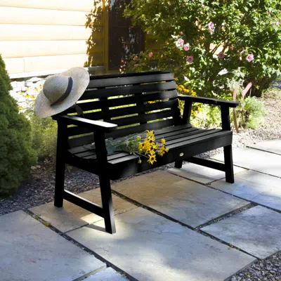 Ashley Highwood Usa Weatherly 4-foot Garden Bench In Black