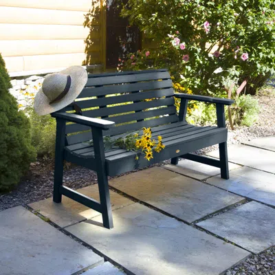 Ashley Highwood Usa Weatherly 4-foot Garden Bench In Federal Blue
