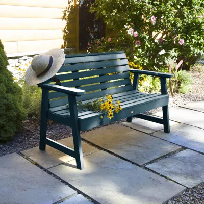Ashley Highwood Usa Weatherly 4-foot Garden Bench In Nantucket Blue