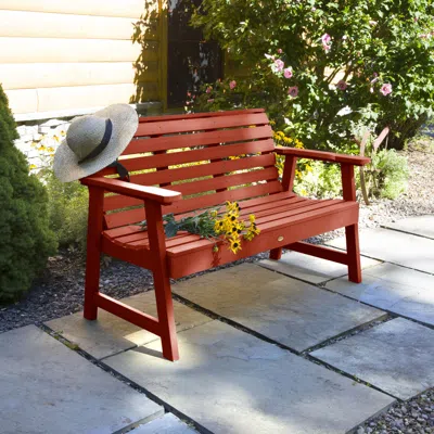 Ashley Highwood Usa Weatherly 4-foot Garden Bench In Rustic Red