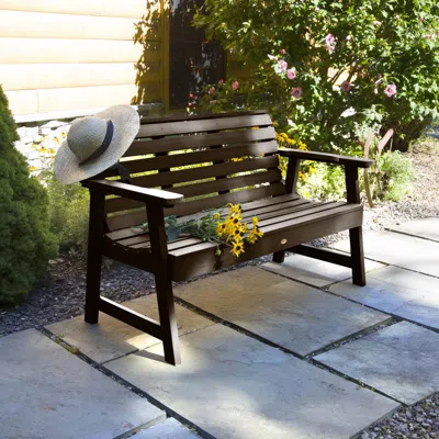 Ashley Highwood Usa Weatherly 4-foot Garden Bench In Weathered Acorn