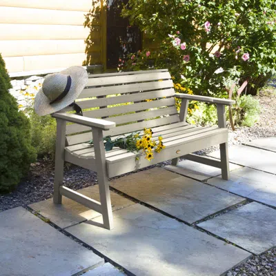 Ashley Highwood Usa Weatherly 4-foot Garden Bench In Whitewash