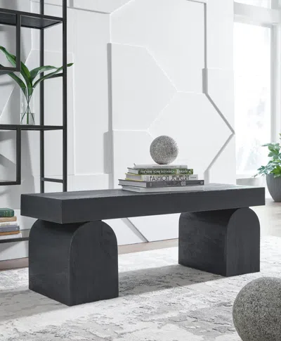 Ashley Holgrove Accent Bench In Black