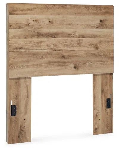 Ashley Hyanna Twin Panel Headboard In Tan Brown