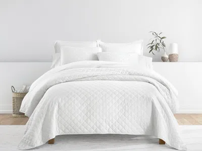 Ashley Ienjoy Home All Season 3 Piece King/california King Diamond Stitch Quilt Set With Shams In White
