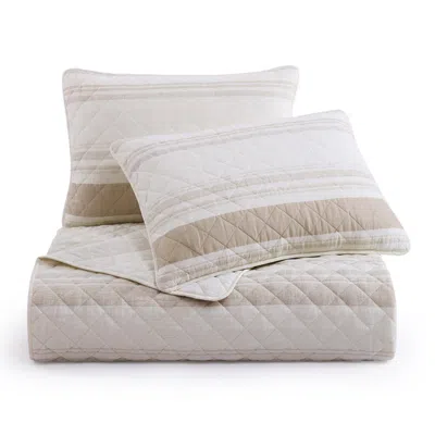 Ashley Indigo Hill Mystic 3-piece King Quilt Set In Taupe