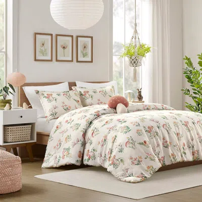 Ashley Intelligent Design Mushroom Garden Full/queen Comforter Set In Green