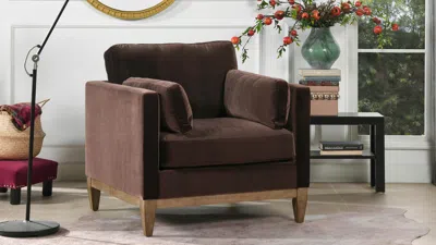 Ashley Jennifer Taylor Home Knox Arm Chair In Deep Brown