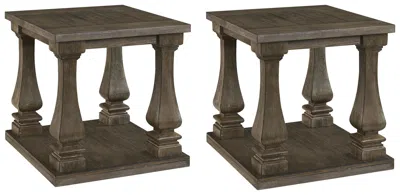 Ashley Johnelle 2 End Tables In Gray