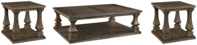 Ashley Johnelle Coffee Table With 2 End Tables In Gray