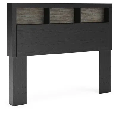 Ashley Jonnifer Full Bookcase Headboard In Black/gray