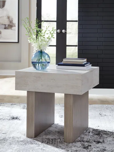 Ashley Jorlaina End Table In Light Grayish Brown