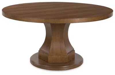 Ashley Jorlaina Round Dining Table In Brown
