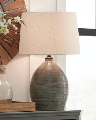 Ashley Joyelle Table Lamp In Gray