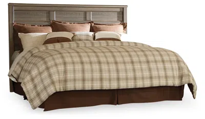 Ashley Juararo King/california King Panel Headboard In Dark Brown