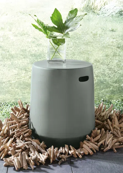 Ashley Kalmunds Indoor/outdoor Stool In Gray
