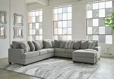 Ashley Keener 5-piece Sectional With Chaise In Ash